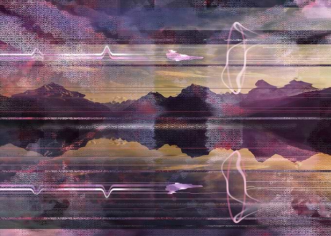 Mountain lake glitch