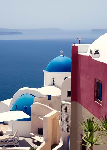 Houses in Santorini