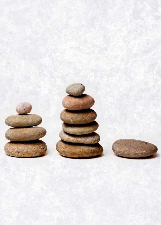 Zen Stones In A Row