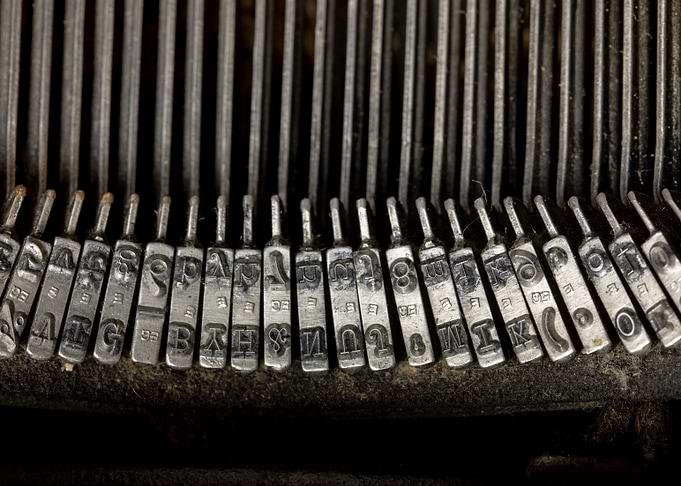 Typewriter keys