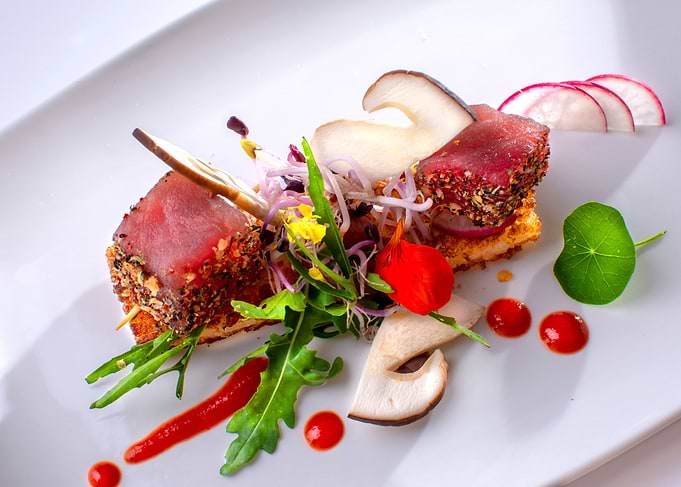 tuna with mushrooms