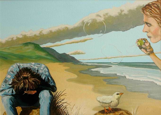 CHICK ON THE BEACH