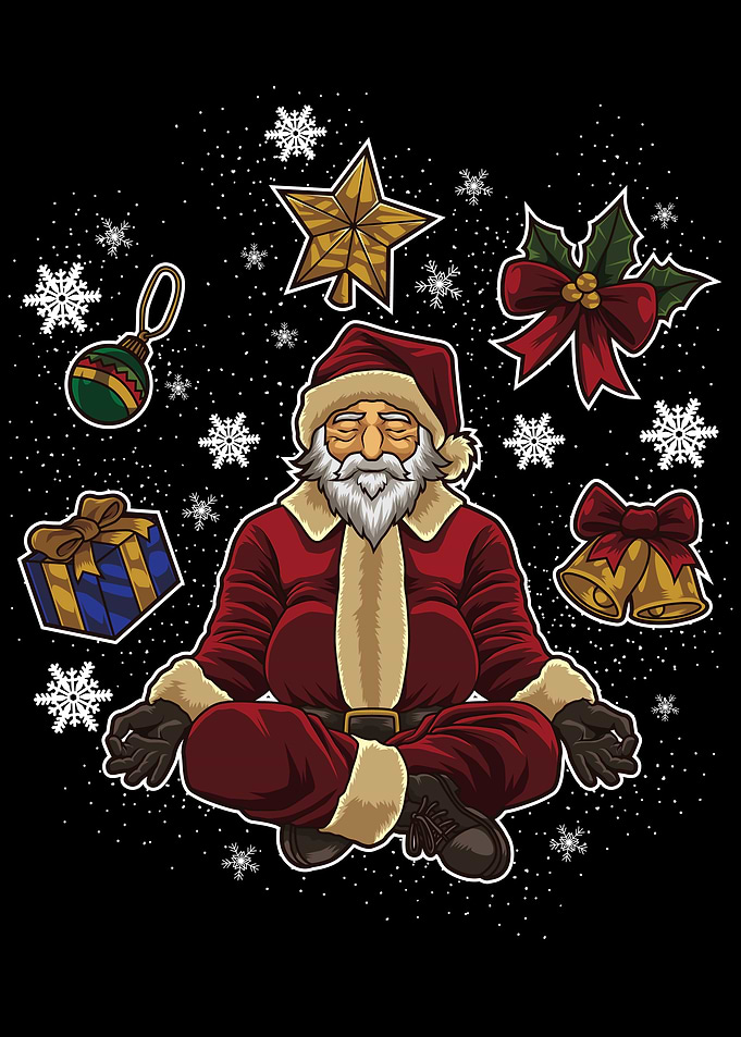 Yoga Santa Claus