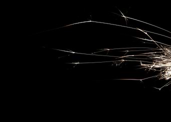 Sparks on black