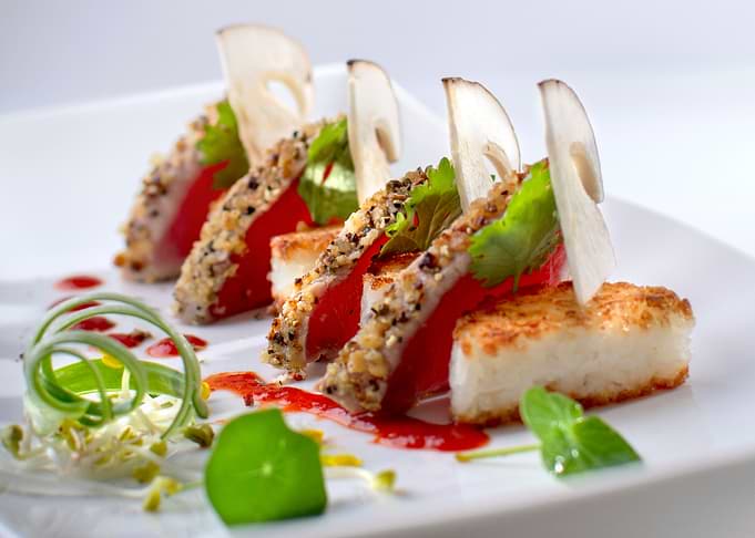 tuna with mushrooms