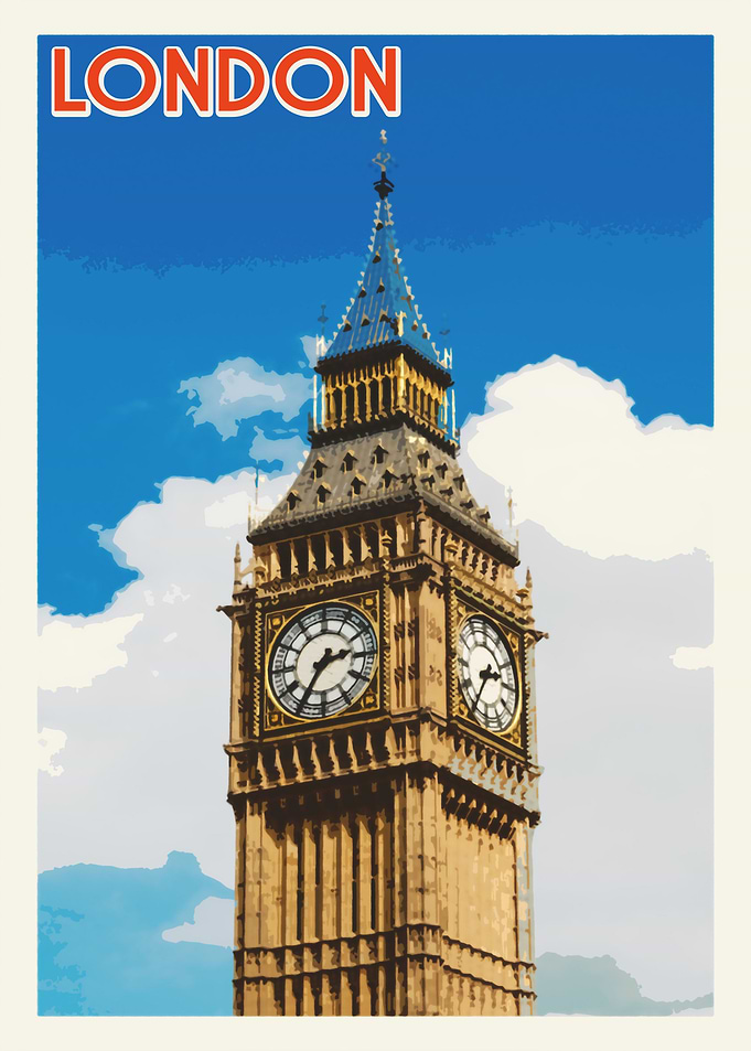 London Vintage Poster