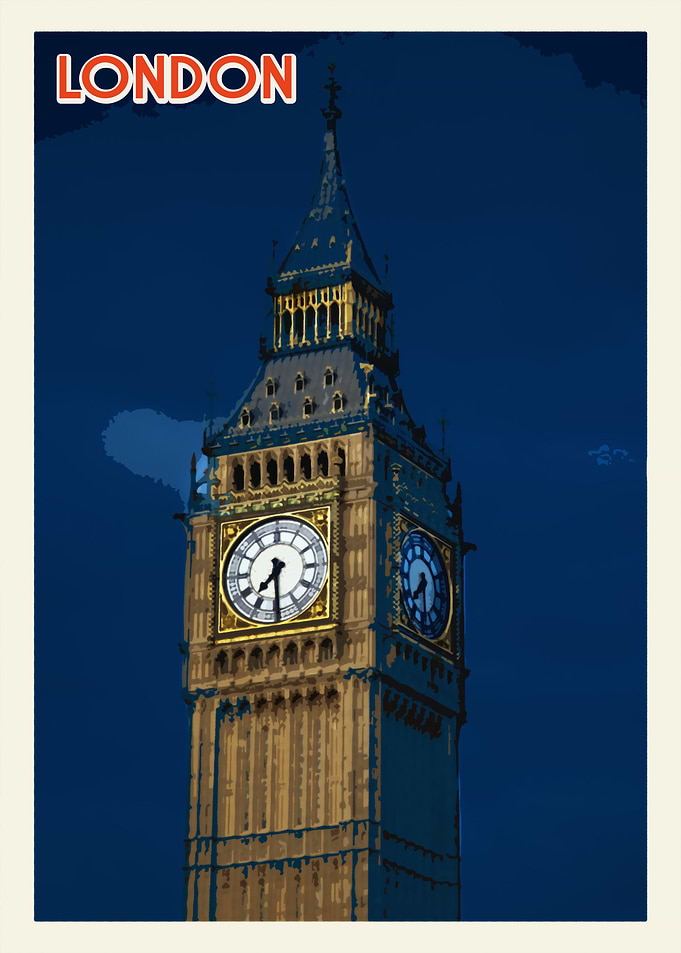 London Vintage Poster