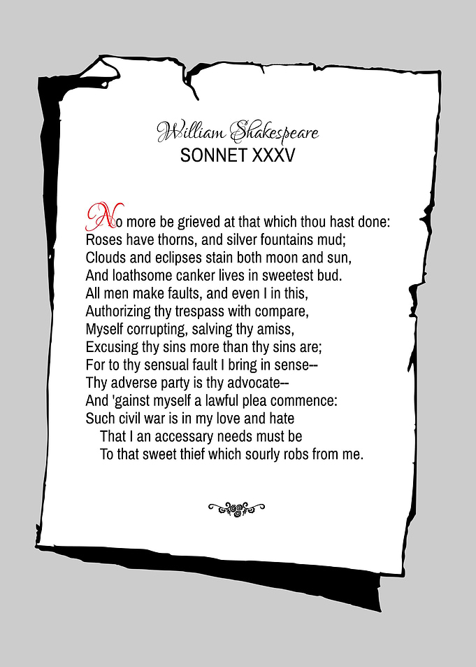 Shakespeare Sonnet 35