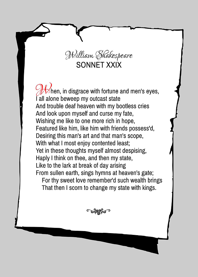 Shakespeare Sonnet 29