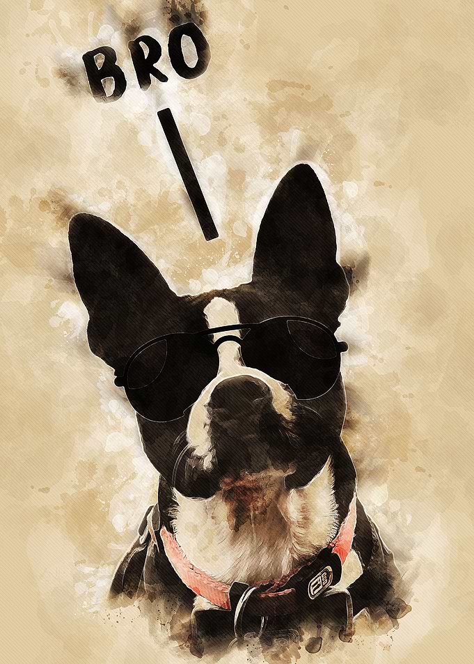 Dog Wall Art Frenchie