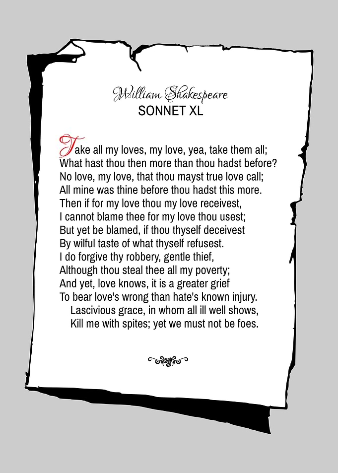 Shakespeare Sonnet 40