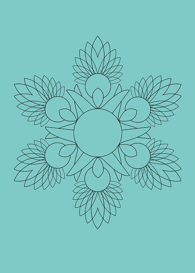 Black mandala