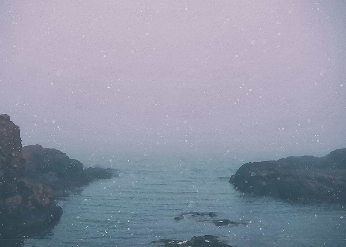 Foggy rocks