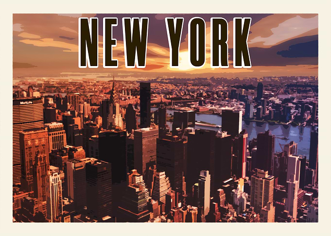 New York Vintage Poster