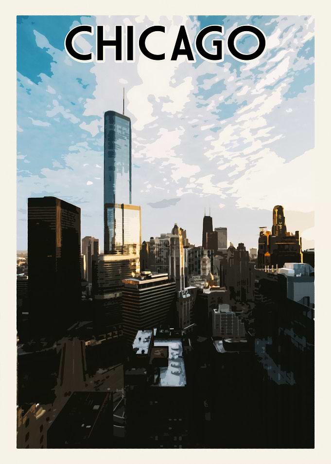 Chicago Vintage Poster