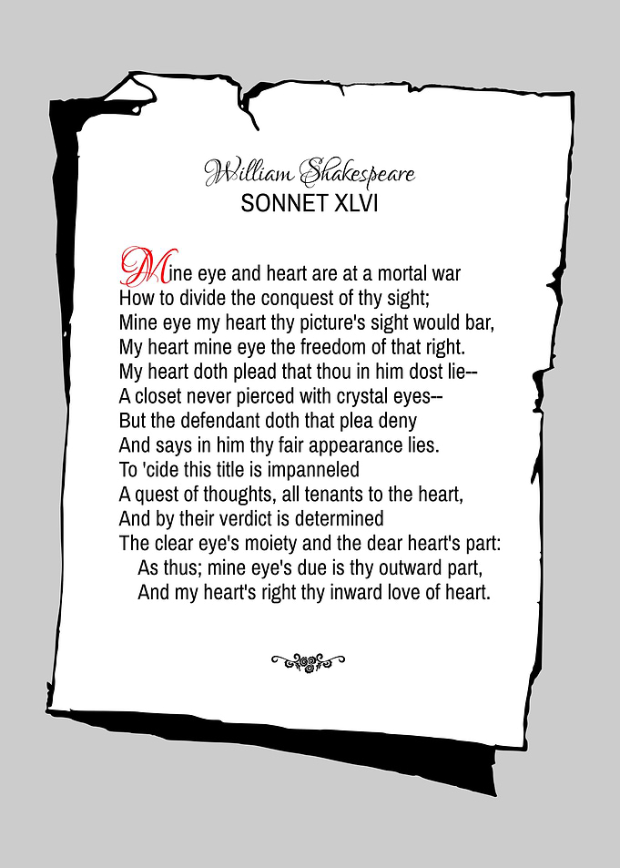 Shakespeare Sonnet 46