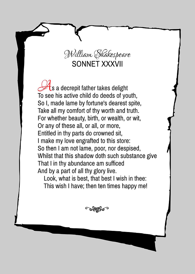 Shakespeare Sonnet 37