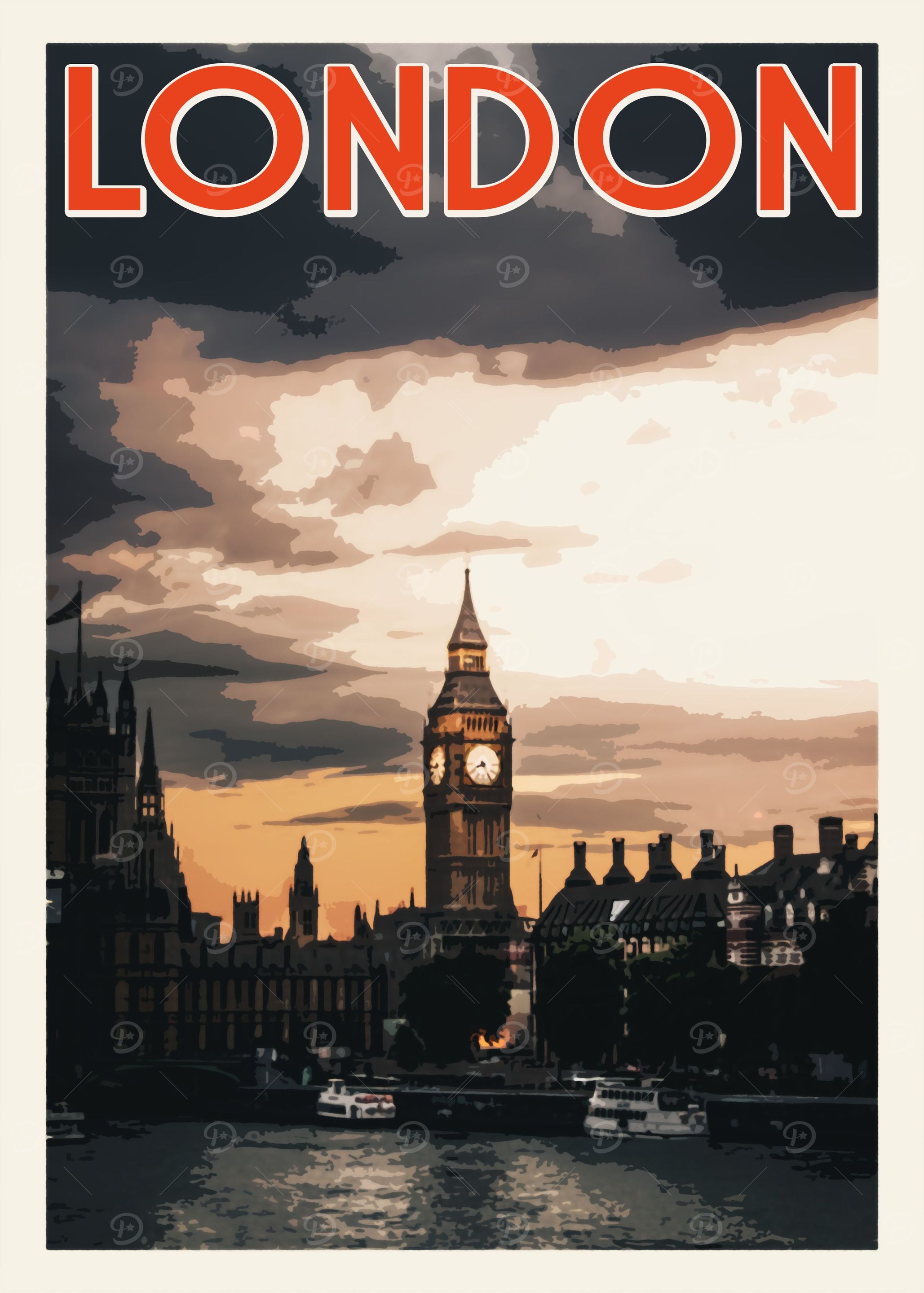 London Vintage Poster
