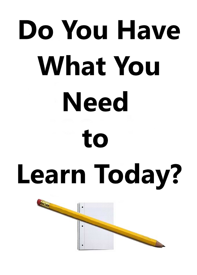 Do you have what you need