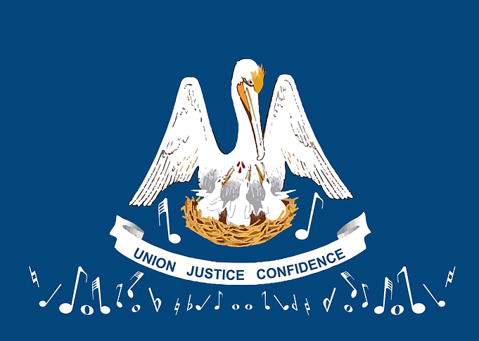 Musical Louisiana Flag