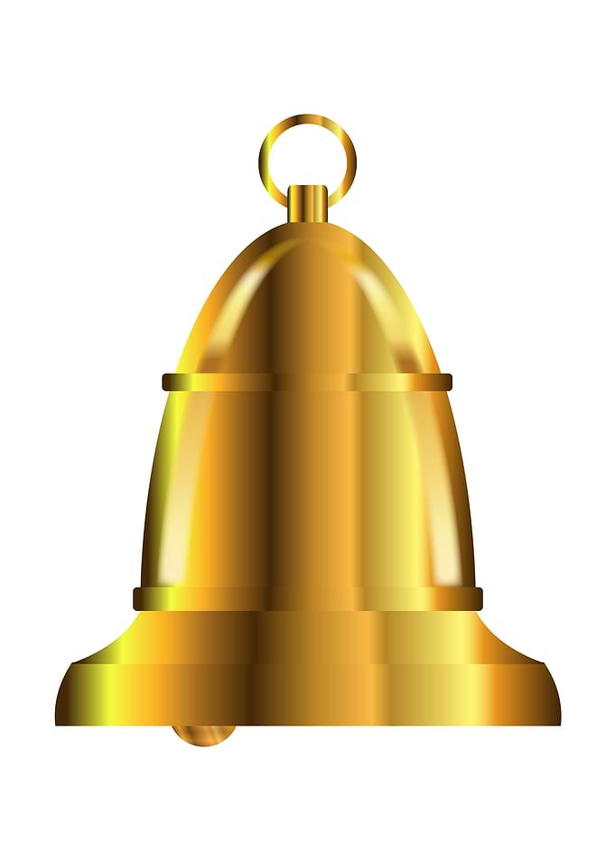 Large Brass Isolated Bell