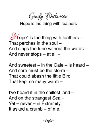 Emily Dickinson Hope