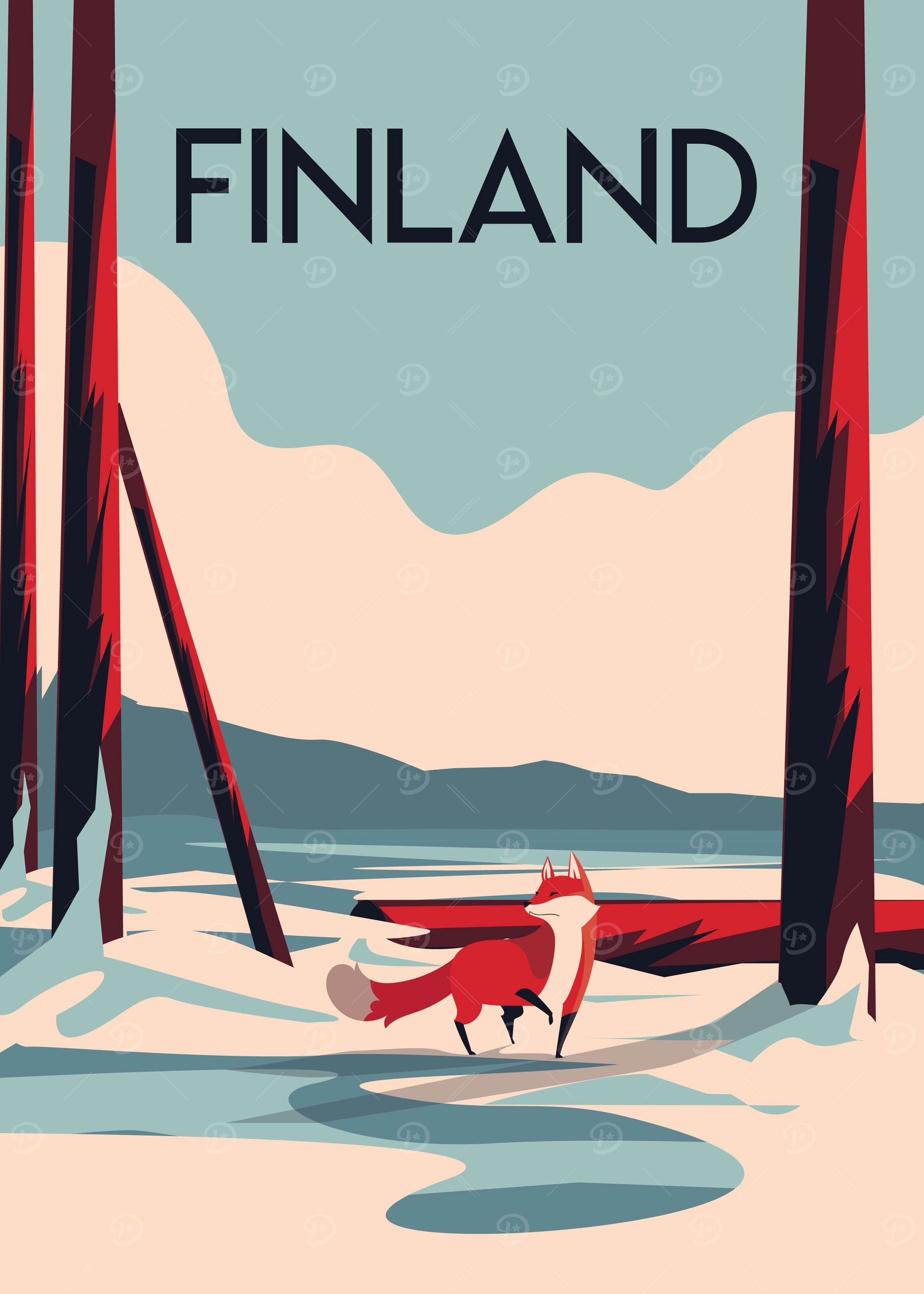 Finland Travel poster