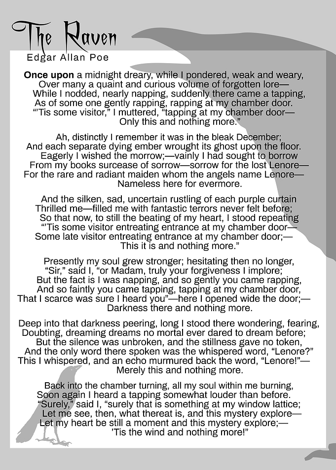 Poe The Raven Left Part