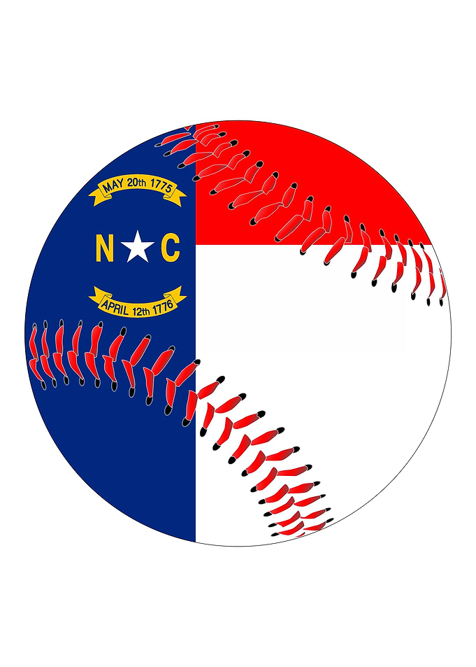 North Carolina Flag Baseba