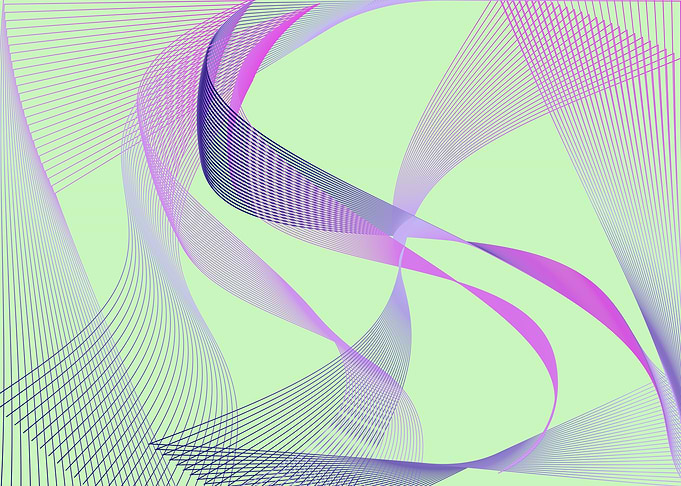Abstract geometric lineart