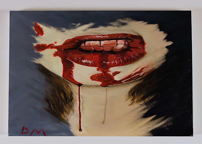bloody lips