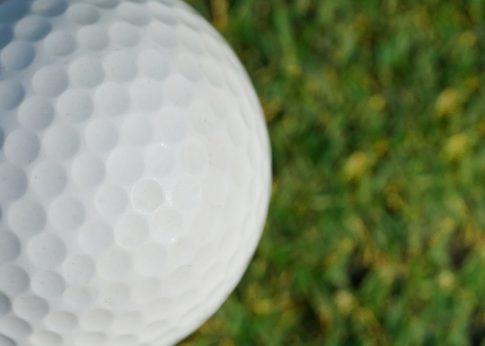 golf ball on green