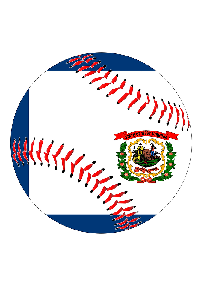 West Virginia Flag Basebal