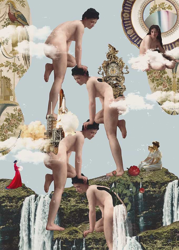 Tower of climbers