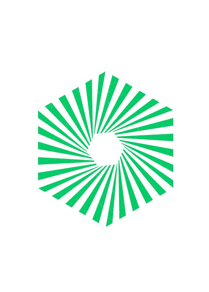 Green hexagon