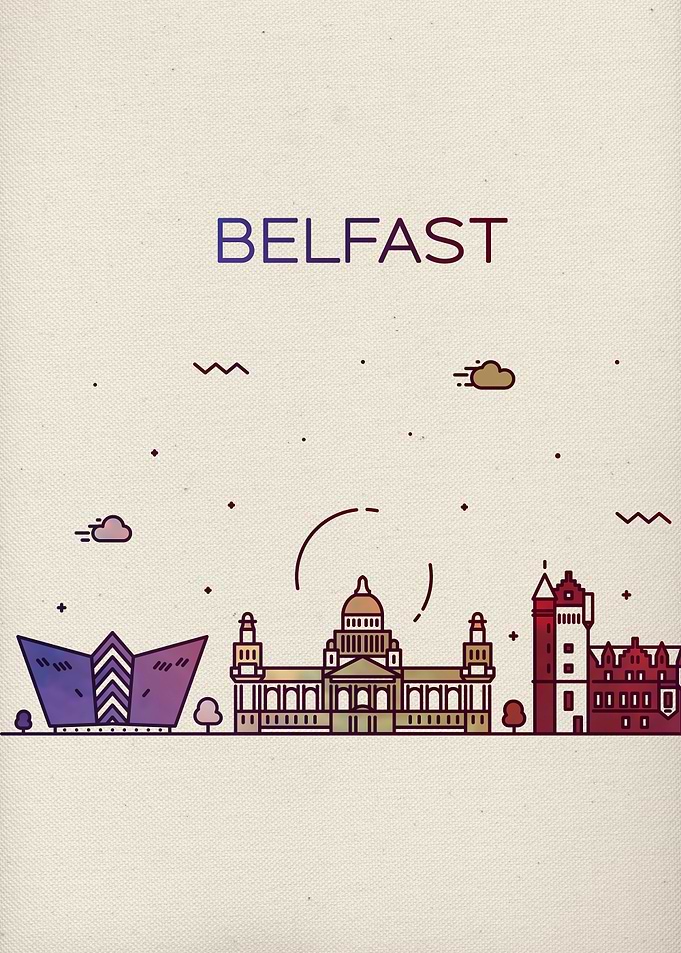 Belfast City Skyline Art