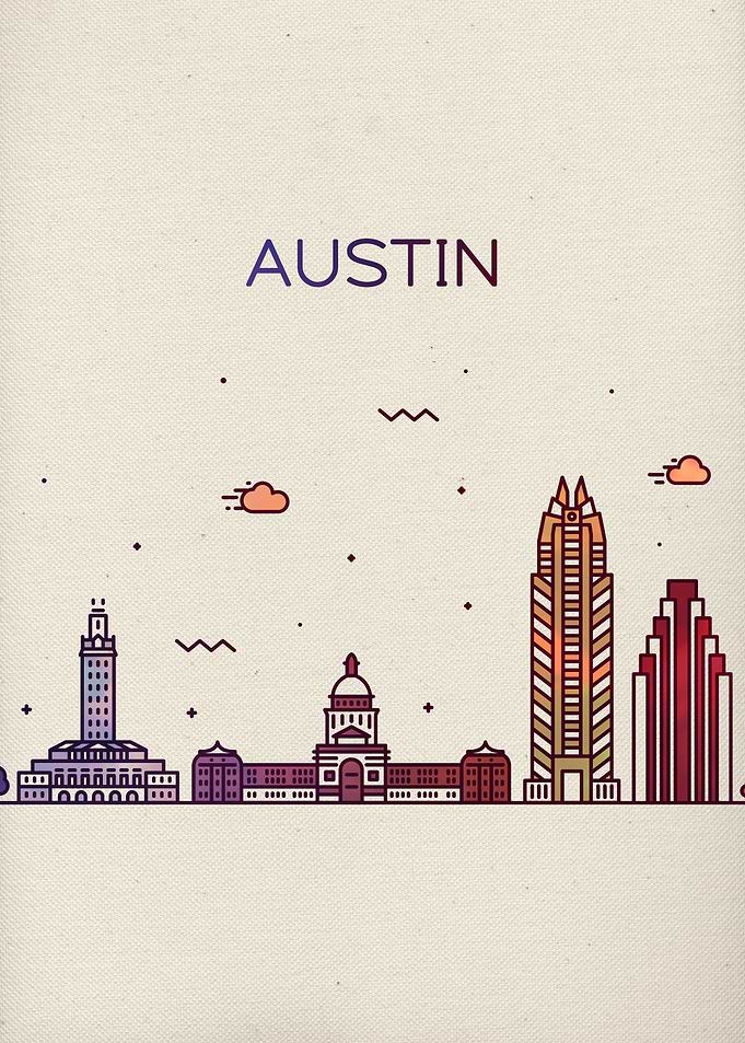 Austin Texas City Skyline