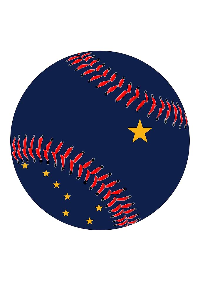 Alaska Flag Baseball