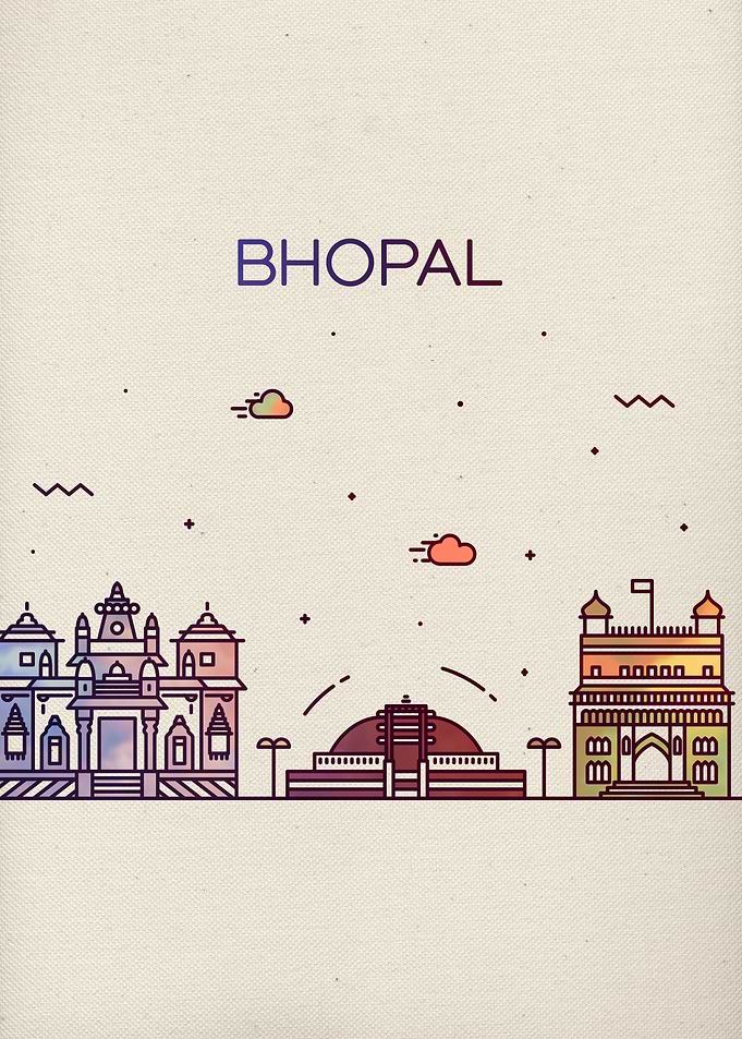 Bhopal City Skyline Art