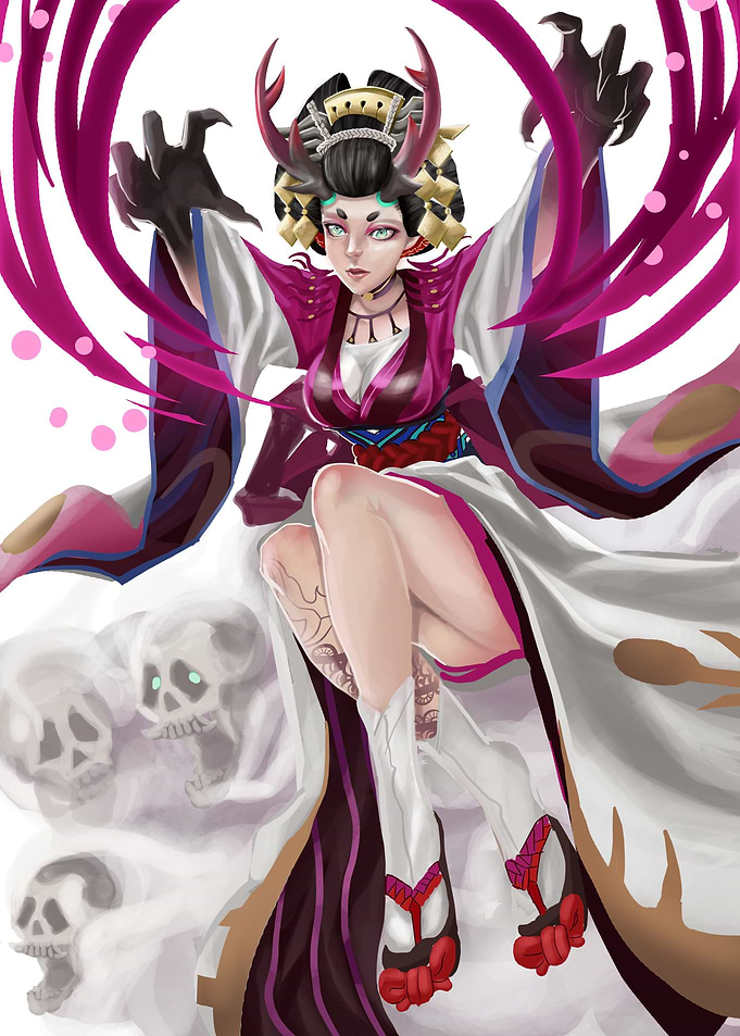 Anime Girl with Horn