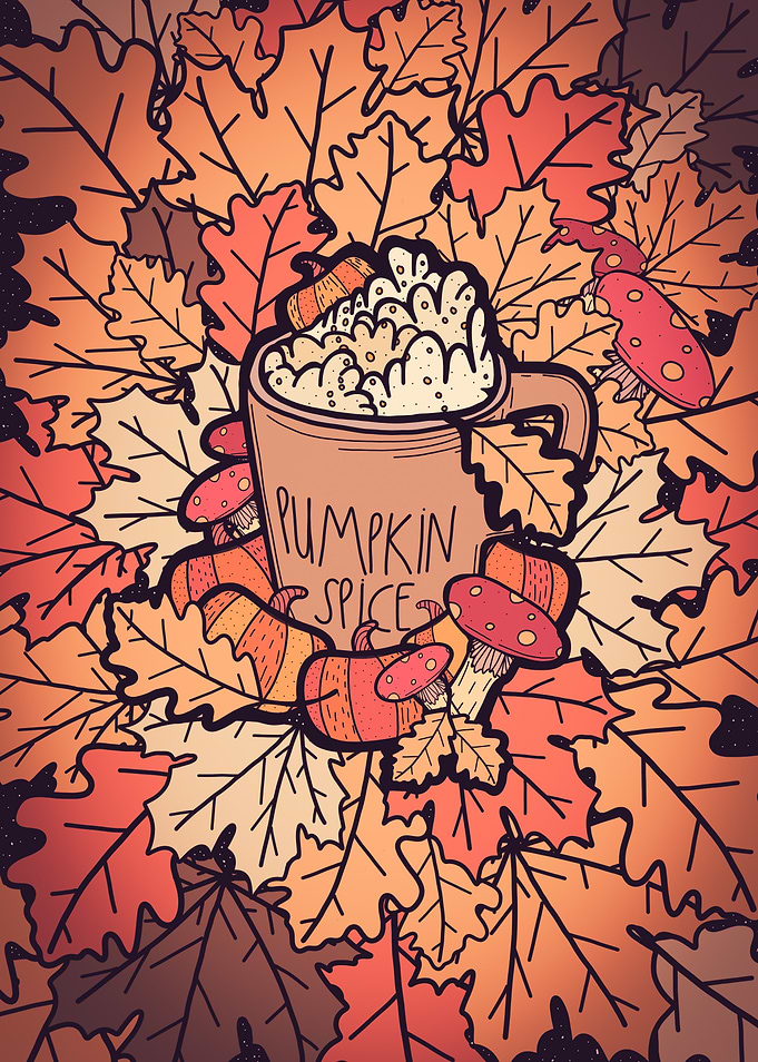 Pumpkin spice coffee