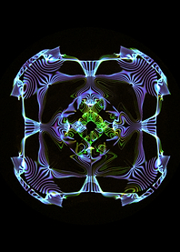 fourfold cymatic glyph