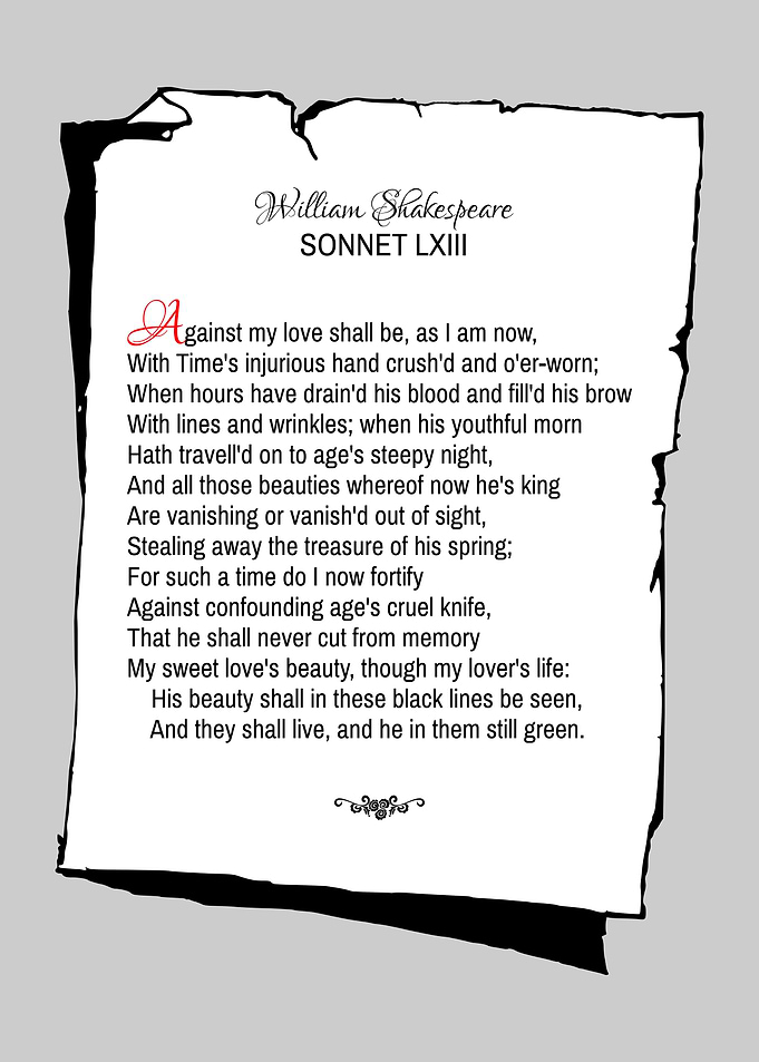 Shakespeare Sonnet 63