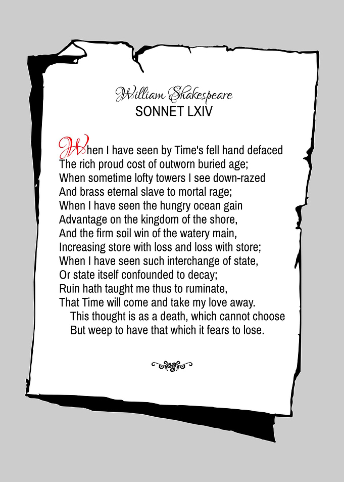 Shakespeare Sonnet 64