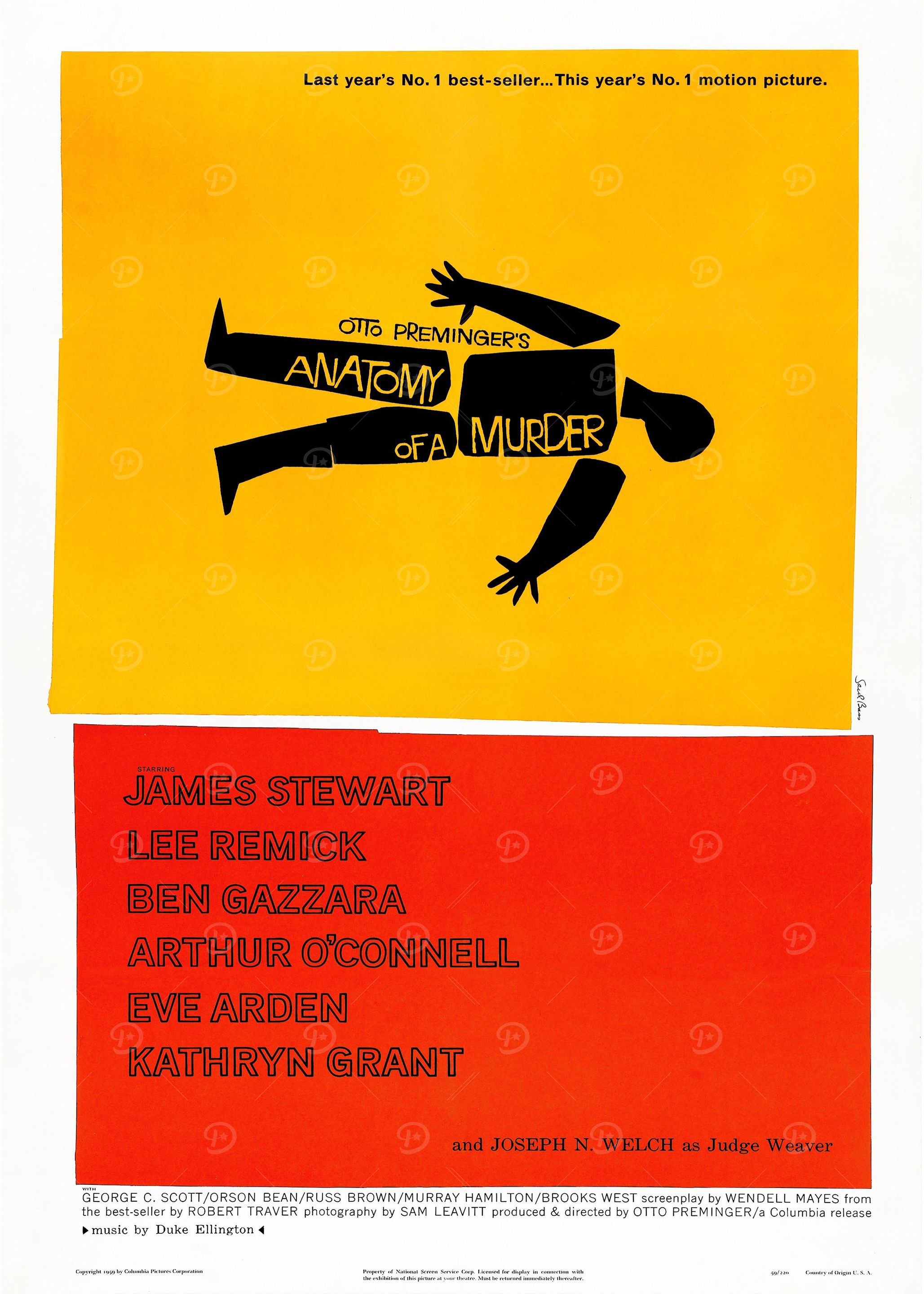 POSTER ANATOMY OF A MURDER