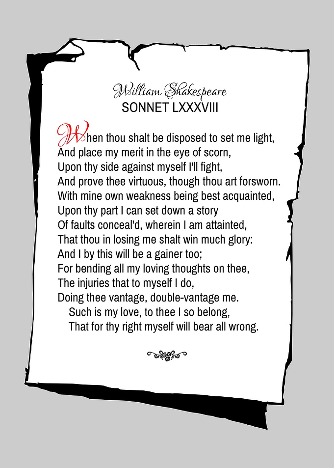 Shakespeare Sonnet 88