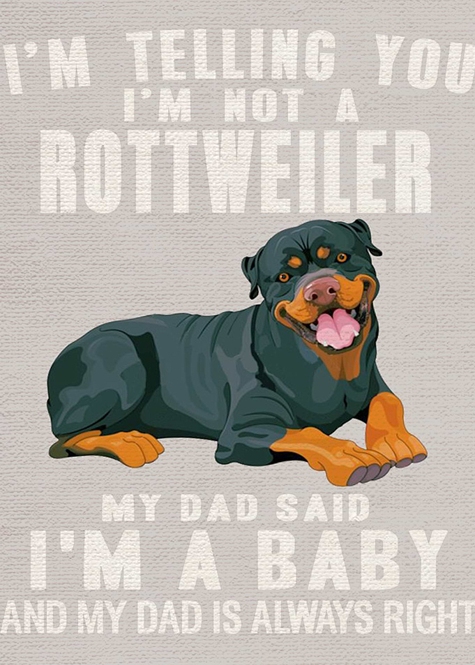 Rottweiler art funny
