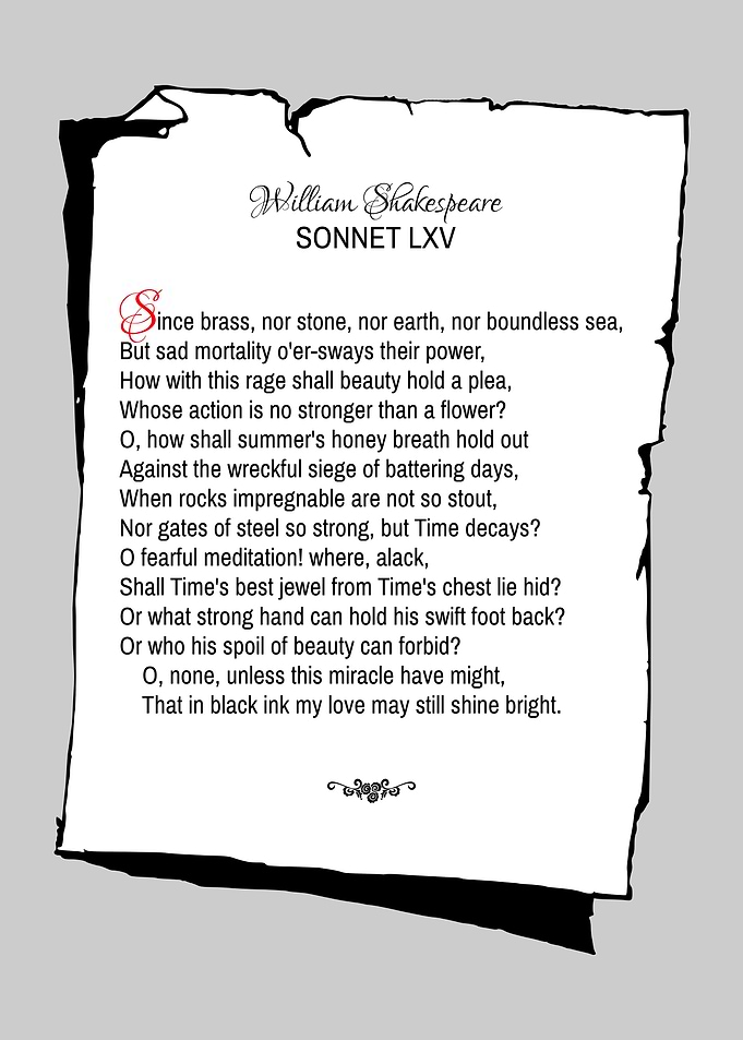 Shakespeare Sonnet 65