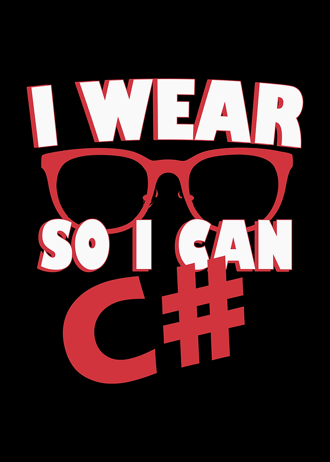 I Wear Glasses So I Can C