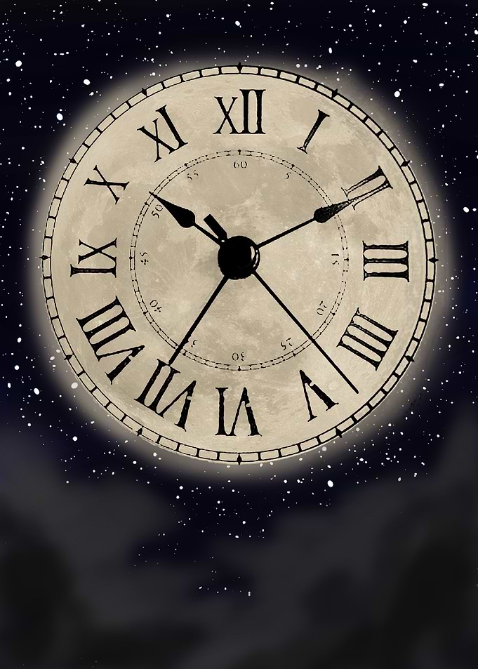 clock moon